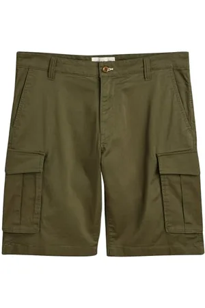GANT Męskie RELAKSUJĄCE SZORTY TWILL CARGO CARGO, JUNIPER GREEN