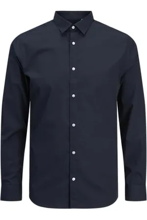 JACK & JONES Męska koszula Jjjoe Ls Plain Pls, , 4XL