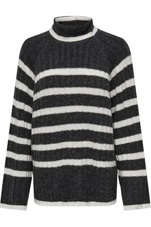 JDY Miley L/S Long Stripe Sweter KNT Noos, , XL