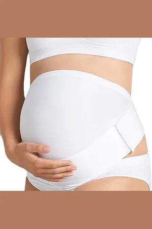 Anita Maternity Damska bielizna funkcyjna BabyBelt, jednokolorowa, rozm. 34 (rozmiar producenta: XS), biała (biała 006)