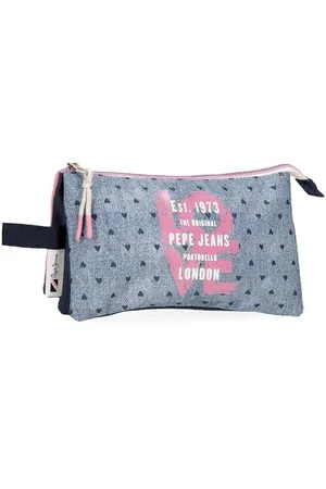 Pepe Jeans Noni Denim Pokrowiec Trójka 22x12x5 cms Poliester by Joumma Bags by Joumma Bags, , Potrójne etui
