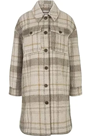 TOM TAILOR Damski Długa koszulka z wzorem w kratkę 1026979, , XS