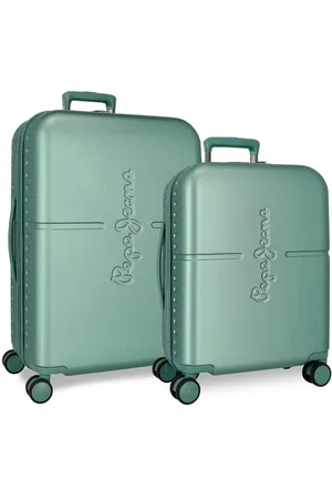 Pepe Jeans Zestaw walizek Highlight Niebieski 55/70 cm Twardy ABS Zamek TSA Zintegrowany 116L 7,54 kg 4 Koła Podwójny Bagaż Ręczny by Joumma Bags, , 40 x 55 x 20 cm y 48 x 70 x 28 cm, Zestaw