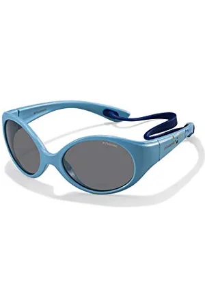 Polaroid Unisex dziecięce okulary przeciwsłoneczne Pld 8010/S Y2 Mif 47, turkusowe (Azure/Grey)