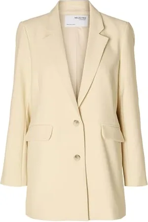 SELECTED Slfrita Ls Relaxed Blazer Birch Noos, , 40