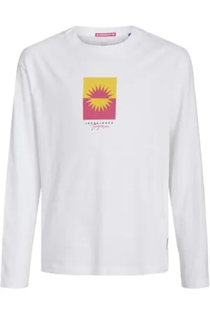 JACK&JONES JUNIOR JORMARBELLA koszulka z logo LS Crew N JNR, , 152