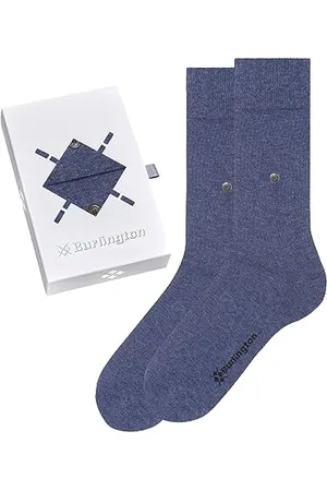 Burlington Mężczyźni Skarpety Basic Uni Gift Box M So Bawełna jednokolorowe 2 Pak, , 40-46