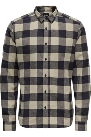 Only & Sons Mężczyźni Onsgudmund Koszula w Kratę, , L