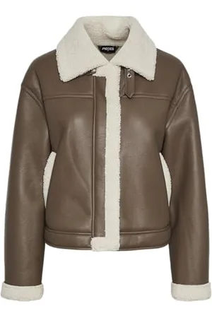 Pieces® Damska kurtka Pcjanelle Short Jacket W. Fur krótka kurtka, , M
