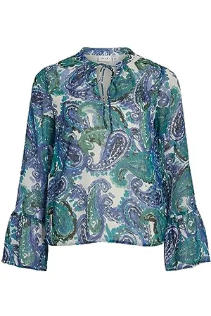 VILA Damska bluzka z nadrukiem Vifalia Fine L/S Top/Su, , 44