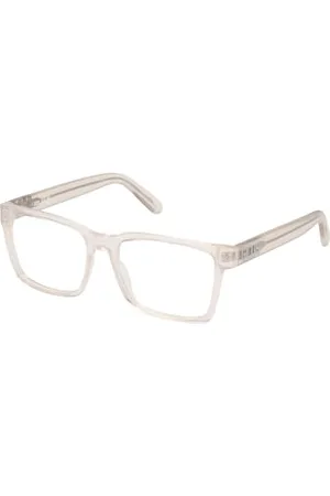 GCDS Unisex GD5033 Prescription Eyewear Frames, Crystal, 53, , 53