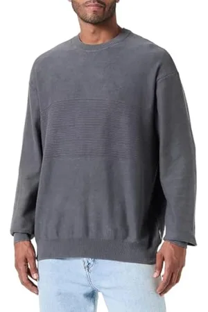 Armani Exchange Męski sweter The Grid, Sustainable, Reverse Jersey Link Stitch, , XS