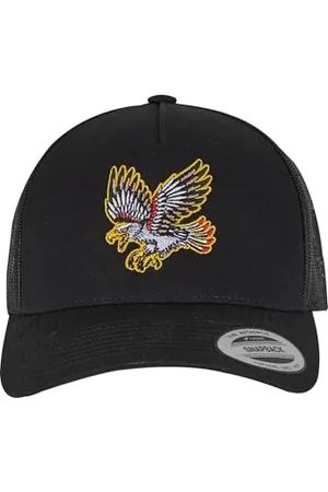 Mister Tee Bravery Eagle Trucker Cap 5-panelowa Retro Trucker Cap One Size Black, , Rozmiar uniwersalny