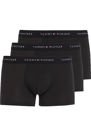 Tommy Hilfiger Mężczyźni 3P Trunk Bokserki, Czarny, L