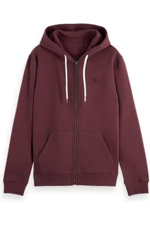Scotch&Soda Logo Badge Full Zip Through Hoodie, , XL
