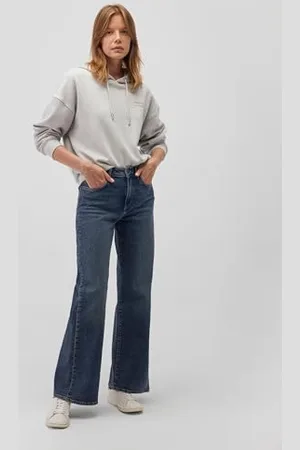 Mavi Damska bluza z kapturem z kapturem, szaro-fioletowa, L, , L