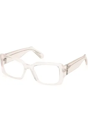 GCDS Unisex GD5028 Prescription Eyewear Frames, Crystal, 53, , 53