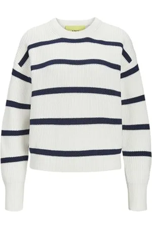 JJXX Jxmila Twist Stripe Crew Neck Knit Sn, , S