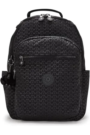 Kipling SEOUL Duży plecak, Signature Emb (Czarny)