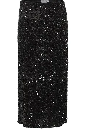 VILA Vifaith Hw Midi Sequin Skirt/Vol, , M