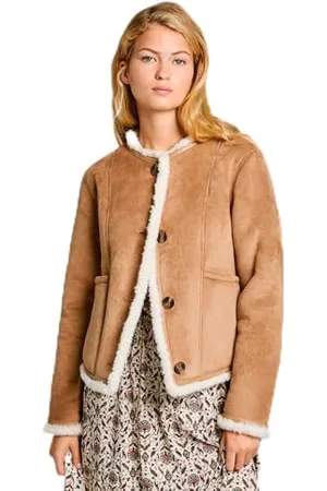 Pepe Jeans Damska kurtka Caylin, brązowa, L, , L