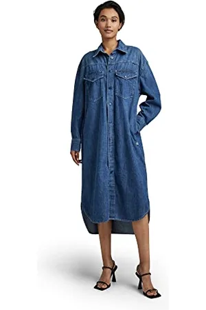 G-Star RAW Sukienka damska Boxy Shirt Dress Kleid, niebieska, XXS, , XXS