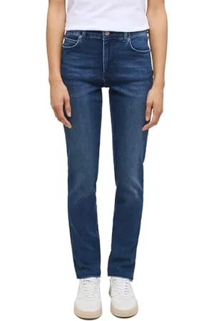 Mustang Damskie dżinsy Crosby Relaxed Slim w stylu ciemnoniebieskim 802, 33 W / 30 L, , 33W / 30L