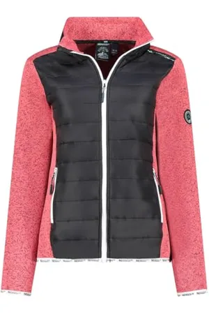 Geographical Norway Tirex Damski ciepły polar z zamkiem błyskawicznym - kurtka jesienno-zimowa ciepła damska - długi rękaw sweter futrzany miękki komfort na zewnątrz (koralowy L), , L
