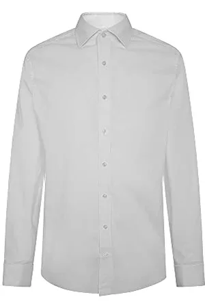 Hackett Mens Stretch POP DC Shirt, 800WHITE, 145, , 44