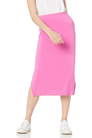 Amazon Damska spódnica midi z dzianiny (dostępna w dużych rozmiarach), , XL