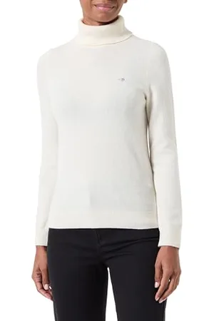 GANT Extrafine Lambswool rolowany kołnierz, , S