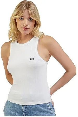 Lee Damska koszulka z prążkowanym tank rękawem, , L
