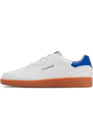 Hummel Unisex Match Point MP Sneaker, White/Blue, 37 EU, , 37 EU