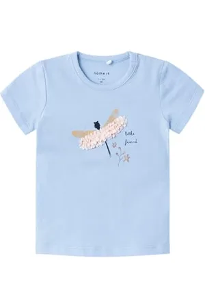 NAME IT Nbfhyria Ss Top T-Shirt dla dziewczynek, , 50 cm