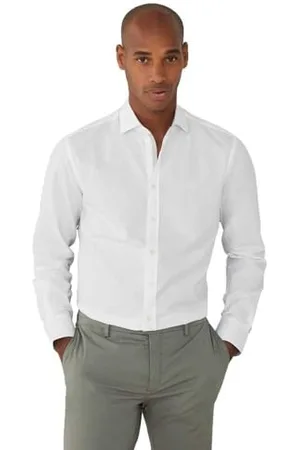 Hackett Męska koszula Harrington JKT, biała (biała), XXL, , XXL