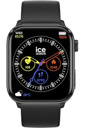Ice-Watch ICE smart 2.0 Black - zegarek z czarnym silikonowym paskiem dla mężczyzn (1,96 cala)