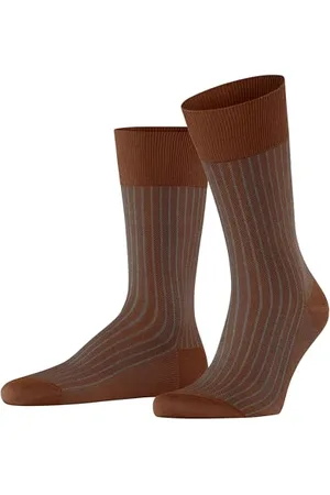 Falke Mężczyźni Skarpety Oxford Stripe M So Bawełna z wzorem 1 Para, , 39-40