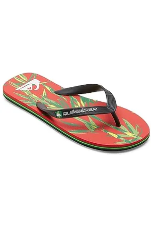 Quiksilver Męskie sandały Molokai Art II, czarne/czerwone/czarne, 39 EU, , 39 eu