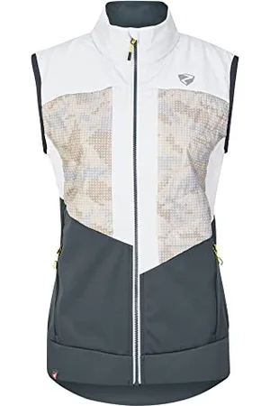 Ziener Damska kurtka softshell Niya Skitour | oddychająca, wiatroszczelna, Primaloft, beżowy moro, 36