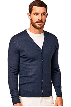 Hackett Męski sweter GMD Merino Silk Cardi, , S