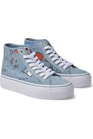 Dcshoes Damskie buty sportowe Manual Hi Platform, Heather Dark Denim, 42,5 EU, , 42.5 EU