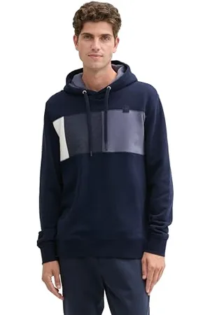 TOM TAILOR Męska bluza z kapturem z bawełny, , XXL