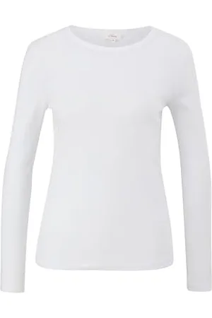 QS by s.Oliver Longsleeve z prążkowaną strukturą w kolorze 44