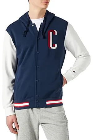 Champion Męska bluza z kapturem Rochester 1919, Bookstore Full Buttoned, granatowa (Nava), S, , S
