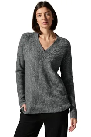 CECIL Cosy Long V-Neck, , S