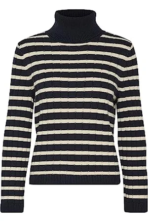 Part Two Damski Sweter Rollneck Regular Fit Długie Rękawy Dziane Top, , S