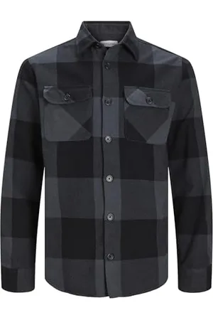 JACK & JONES Męskie spodnie Jjedarren Buffalo Overshirt Ls Noos, , L