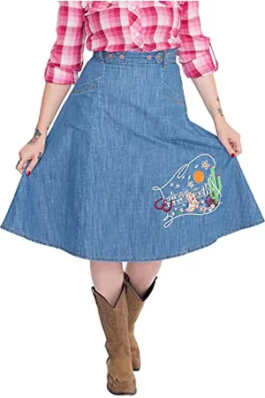 Queen Kerosin Damskie jeansowe szorty Western