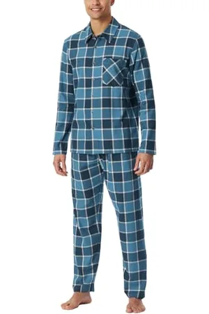 Schiesser Piżama męska, długa, miękka tkanina Selected Premium Warming Piżama, , 52