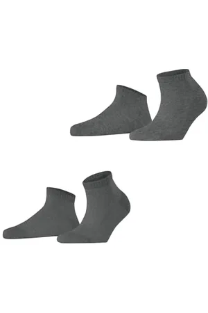 ESPRIT Kobiety Skarpety do trampek Cabin 2-Pack W SN bawełna krótkie jednokolorowe 2 Pak, , 39-42